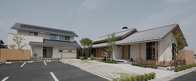 可児市の住宅展示場・モデルハウスの外観