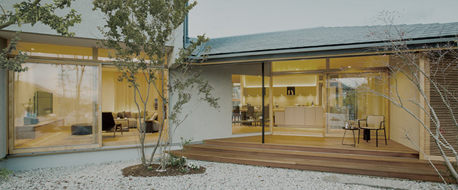 春日井市の住宅展示場・モデルハウスの外観