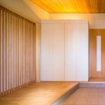 デザイン性と使いやすさを両立した玄関　愛知県春日井市の平屋　施行事例