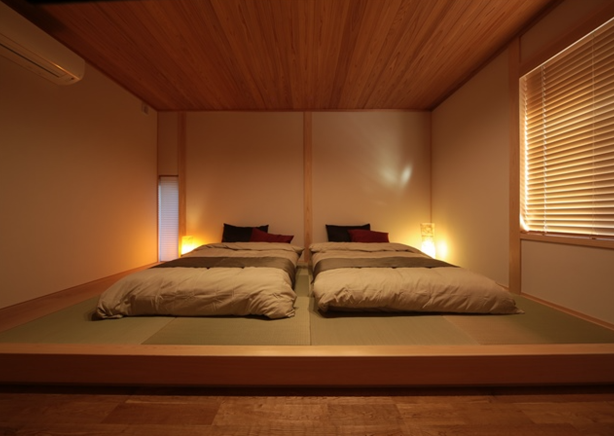 涼しげで、ぐっすり眠れる寝室 | 三和木の家